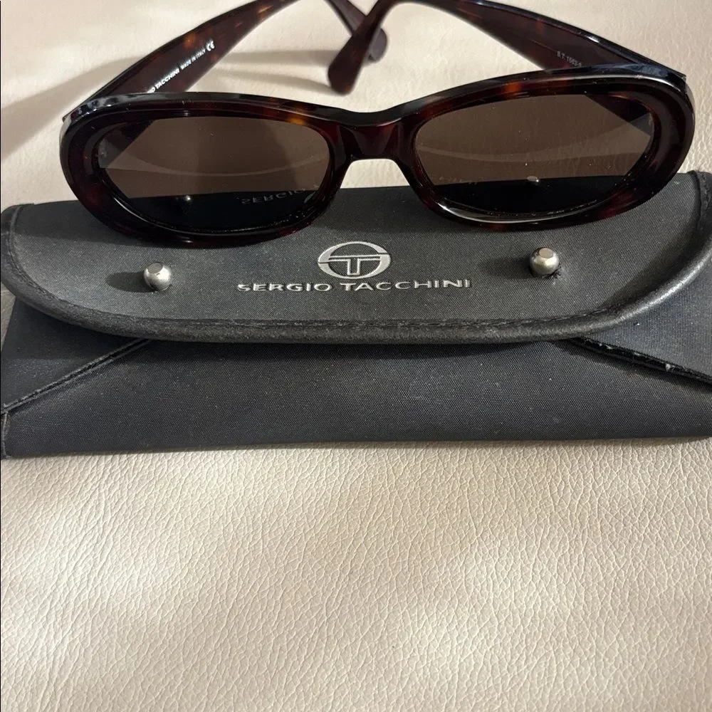 Sergio Tacchini Vintage Mini Black Sunglasses